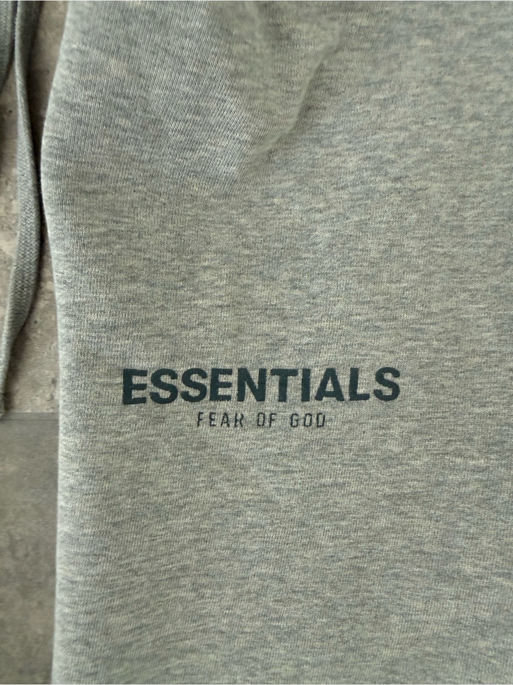 Fear of God ESSENTIALS Light Gray Men’s Sweatpants - Drawstring Joggers - Picture 5 of 5